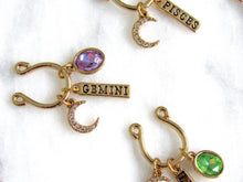 Load image into Gallery viewer, (New!) Jeweled Zodiac Charm Necklaces (12 choices)