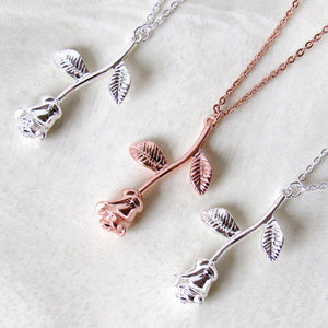 "Everlasting Love" Rose Necklaces