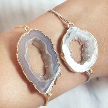 Load image into Gallery viewer, (New!) Geode Slice Bracelets (Gold or Silver)