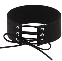 Load image into Gallery viewer, (New!) Lace Up Suede Chokers (4 Colors)