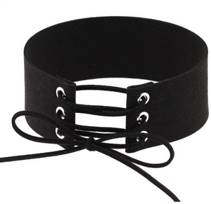 (New!) Lace Up Suede Chokers (4 Colors)