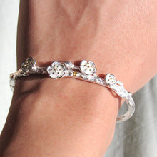 Load image into Gallery viewer, Silver Floral Branch Bangles