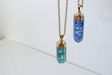 Load image into Gallery viewer, Aqua Cracked Quartz Point Necklaces