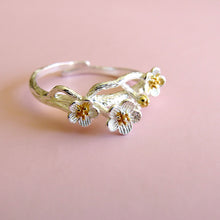 Load image into Gallery viewer, Sterling Silver Floral Branch Rings