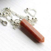 Load image into Gallery viewer, (On Sale!) Red Aventurine Silver Bulb Necklaces