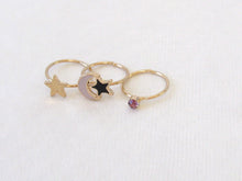 Load image into Gallery viewer, Twinkling Night Midi Ring Set (3pc)