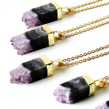 Load image into Gallery viewer, Cubical Amethyst Necklaces