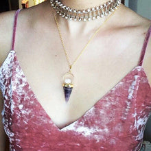Load image into Gallery viewer, Crystal Ball Amethyst Necklaces