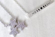 Load image into Gallery viewer, Silver Star Cluster Necklaces