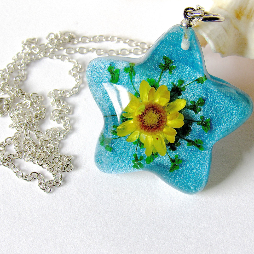 (On Sale!) Summer Sunshine Real Flower Necklaces