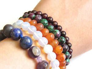 (New!) Ruby Zoisite Stone Bracelets