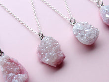 Load image into Gallery viewer, Enchanted Pastel Pink Druzy Necklaces