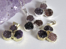 Load image into Gallery viewer, Twinkling Amethyst Druzy Necklaces