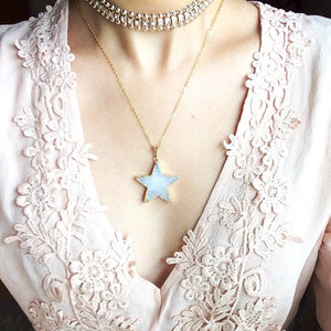 (New!) Golden Dolomite Star Necklaces
