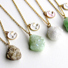 Load image into Gallery viewer, Golden Druzy Necklaces