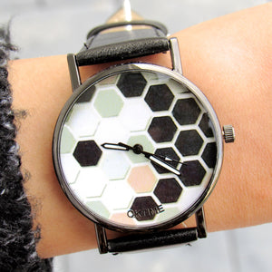 (On Sale!) Honeycomb Watch (7 Strap Colors Available)