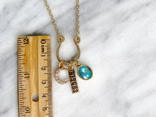 Load image into Gallery viewer, (New!) Jeweled Zodiac Charm Necklaces (12 choices)
