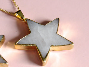 (New!) Golden Dolomite Star Necklaces