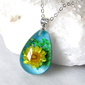 (On Sale!) Blooming Real Flower Necklaces