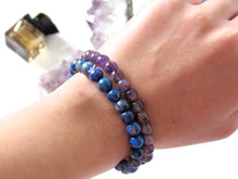 Load image into Gallery viewer, Amethyst Beaded Stone Bracelets