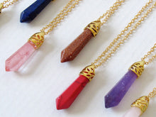 Load image into Gallery viewer, Red Veined Stone Necklaces
