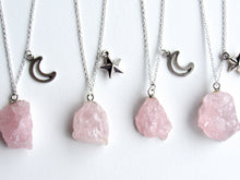 Load image into Gallery viewer, Celestial Rose Quartz Necklaces