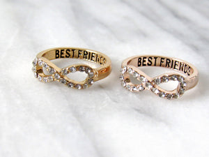 Gold Friends for Life Rings