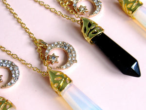 Shooting Star Crystal Necklaces (3 choices)