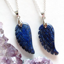 Load image into Gallery viewer, Lapis Lazuli Angel Wing Necklaces