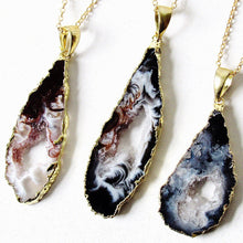 Load image into Gallery viewer, Mystic Geode Slice Necklaces