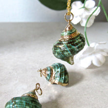 Load image into Gallery viewer, Green Conch Shells Necklaces