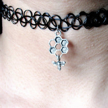 Load image into Gallery viewer, Buzzing Honeycomb Tattoo Choker