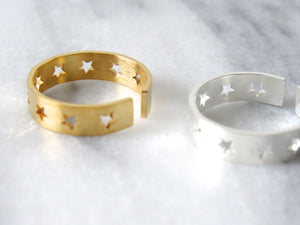 Silver "Ring of Stars" Rings