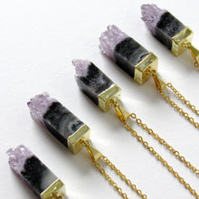 Load image into Gallery viewer, Cubical Amethyst Necklaces