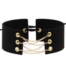 Load image into Gallery viewer, (New!) Golden Lace Up Chokers