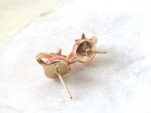 Pink Galactic Saturn Earrings
