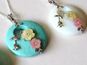 (New!) Blossoming Turquoise Necklaces
