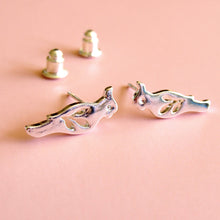 Load image into Gallery viewer, Silver Dove Earrings
