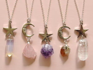 Crystals of Stardust Necklaces (5 Choices)