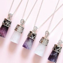 Load image into Gallery viewer, Crystal Card Necklaces  ♣ ♦ ♥ ♠