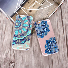 Load image into Gallery viewer, (New!) Aqua Mandala Cases (iPhone 6/6s)