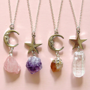 Crystals of Stardust Necklaces (5 Choices)