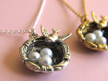 Load image into Gallery viewer, Dove Nest Necklaces (Gold or Silver)