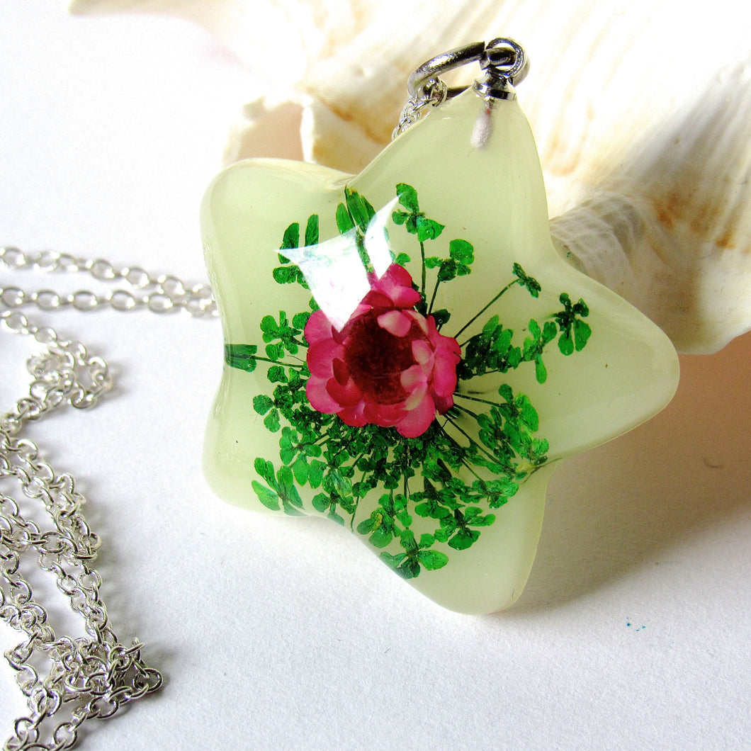(On Sale) Lotus Garden Real Flower Necklaces