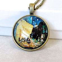 Load image into Gallery viewer, Van Gogh &quot;The Cafe Terrace at Night&quot; Necklace