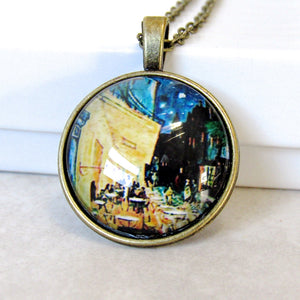 Van Gogh "The Cafe Terrace at Night" Necklace