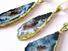 Load image into Gallery viewer, Mystic Geode Slice Necklaces