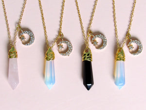 Shooting Star Crystal Necklaces (3 choices)