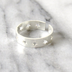 Silver "Ring of Stars" Rings