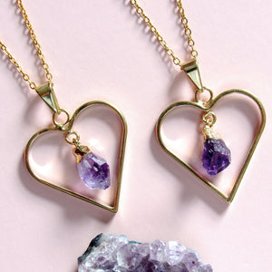 Sweetheart Amethyst Necklaces